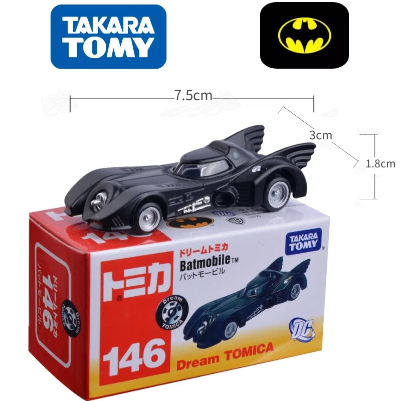 TOMY Alloy MiNi Car Series Gotham Hero Batman Car Perfect Quality Pocket Collection Anime Model 6cm Toys Children Gifts