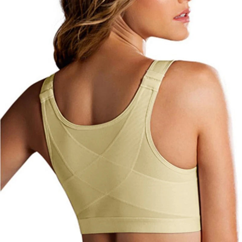 Posture Corrector Lift Up Bra Women Cross Back Bra Breathable Underwear Shockproof Sports Top gym Fitness Vest Bra back support