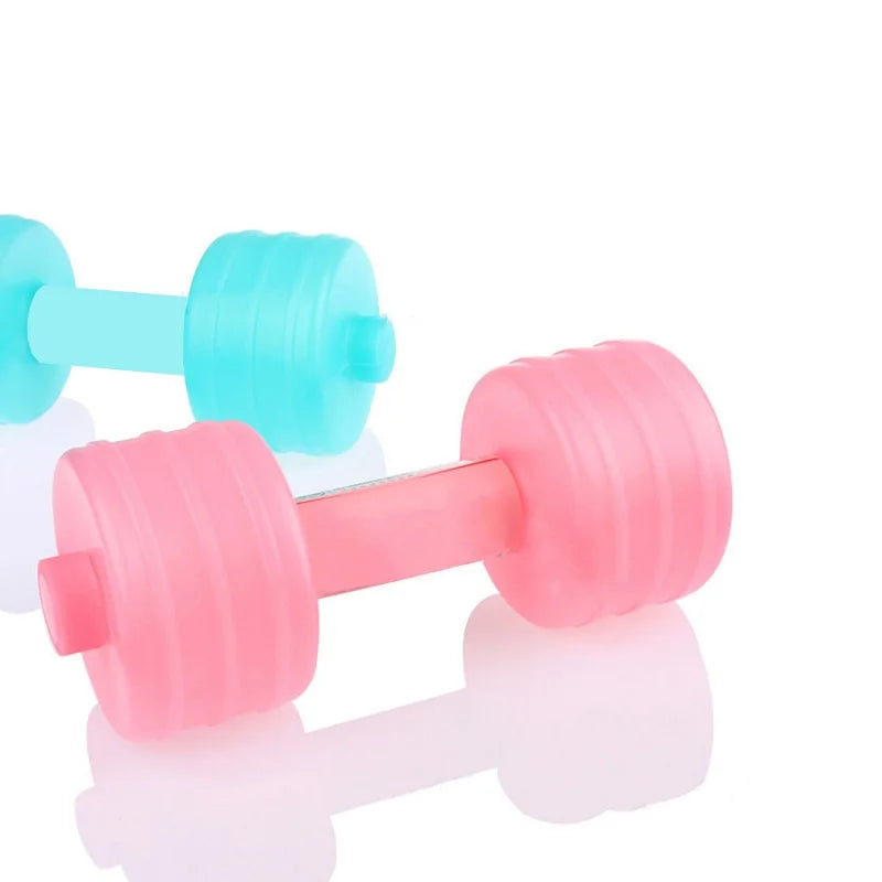 Bodybuilding Water Dumbbell Weight Dumbbells Fitness Home Gym Equipment Crossfit Yoga For Training Sport Plastic Bottle Exercise