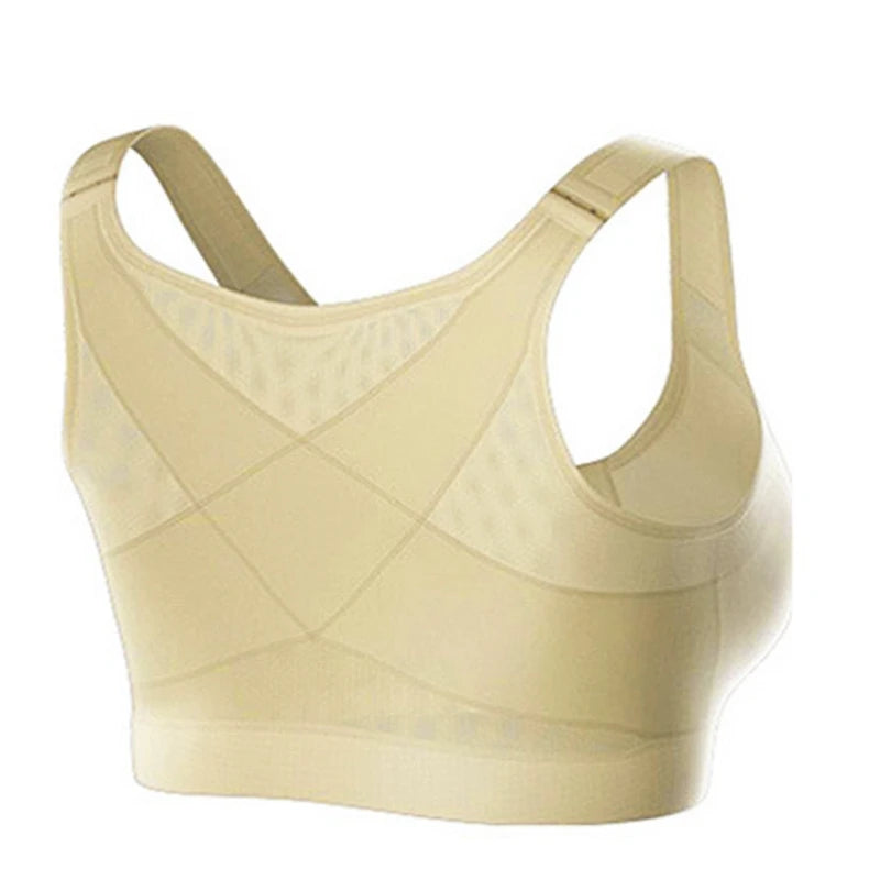 Posture Corrector Lift Up Bra Women Cross Back Bra Breathable Underwear Shockproof Sports Top gym Fitness Vest Bra back support