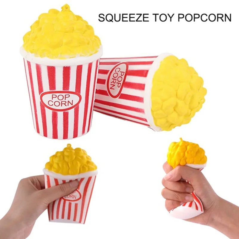 Jumbo Cute Popcorn Cake Hamburger Squishy Unicorn Milk Slow Rising  Squeeze Toy Scented Stress Relief for Kid Fun Gift Toy