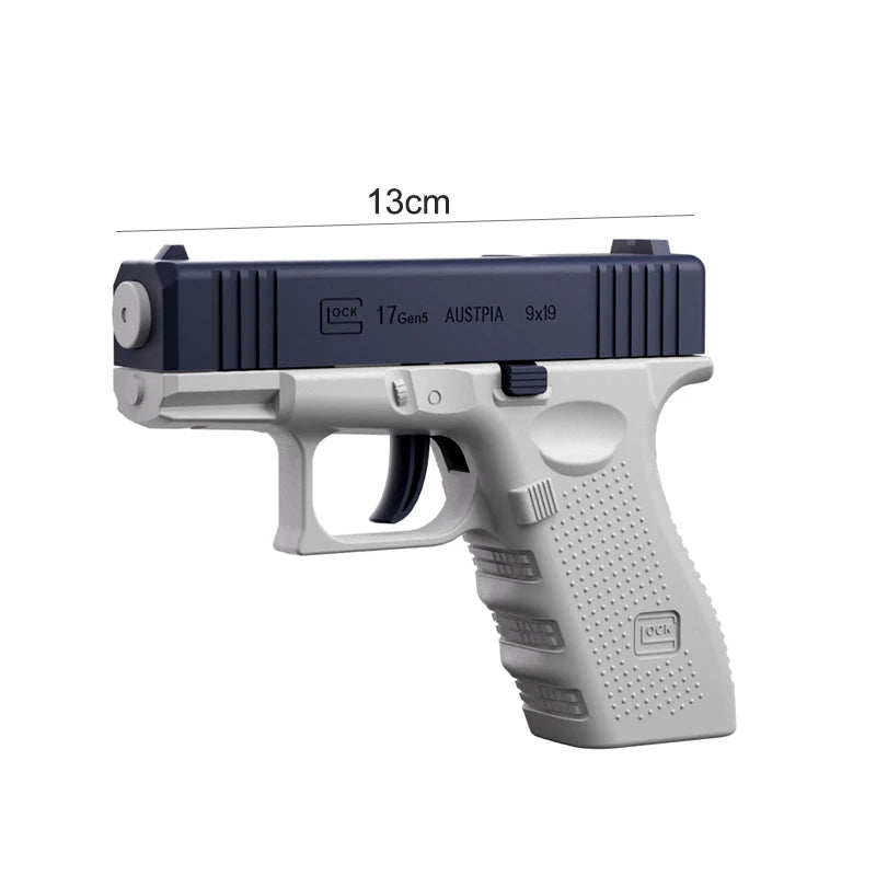 Summer Mini Manual Water Gun Toy Glock Pistol Unharmful Non Electric Water Spray Toy Outdoor Swimming Pool Beach for Kids Adult