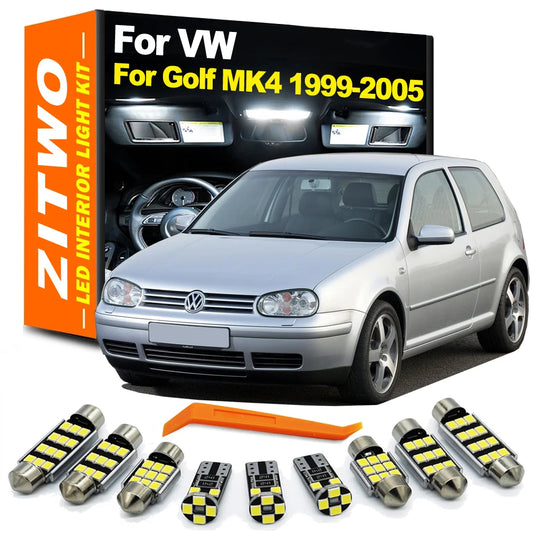 ZITWO 13Pcs LED Interior Dome Reading Light Bulb Kit For VW Volkswagen Golf 4 MK4 1999 2000 2001 2002 2003 2004 2005 Accessories