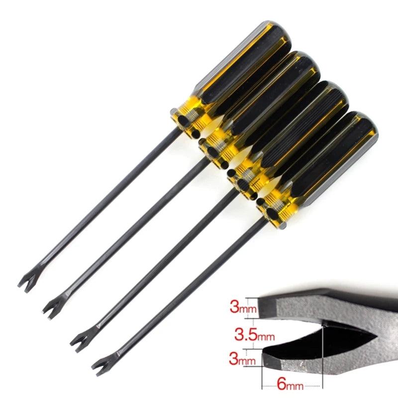 Car Door Interior Trim Clip Screwdriver Nail Puller Panel Upholstery Fastener Remover Woodworking Tire Repair Tool