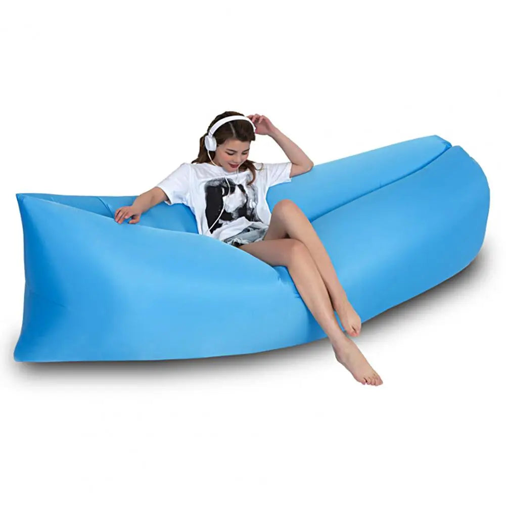 Air Sofa Versatile Sleeping Bag Inflatable Air Lazy Sofa Foldable Sofa Chair  Fashion Manufacturers Lazy Chair for Outdoor