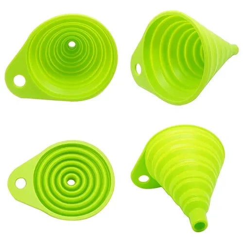 Foldable Funnel Silicone Collapsible Portable Funnels for Fuel Hopper Beer Oil Kitchen Accessories Tools Free Shipping Items