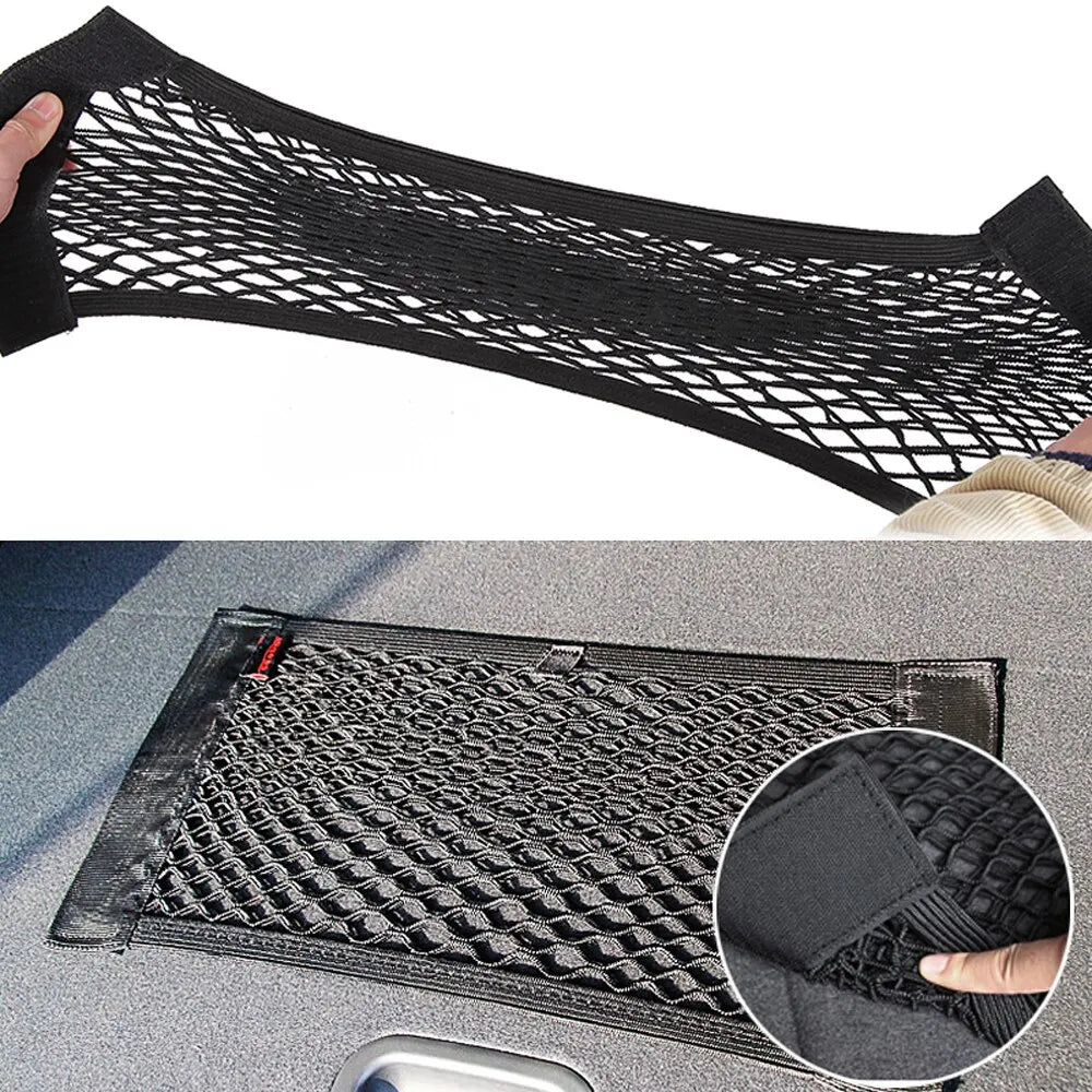 Car Back Rear Mesh Trunk Seat Elastic String Net Storage Bag