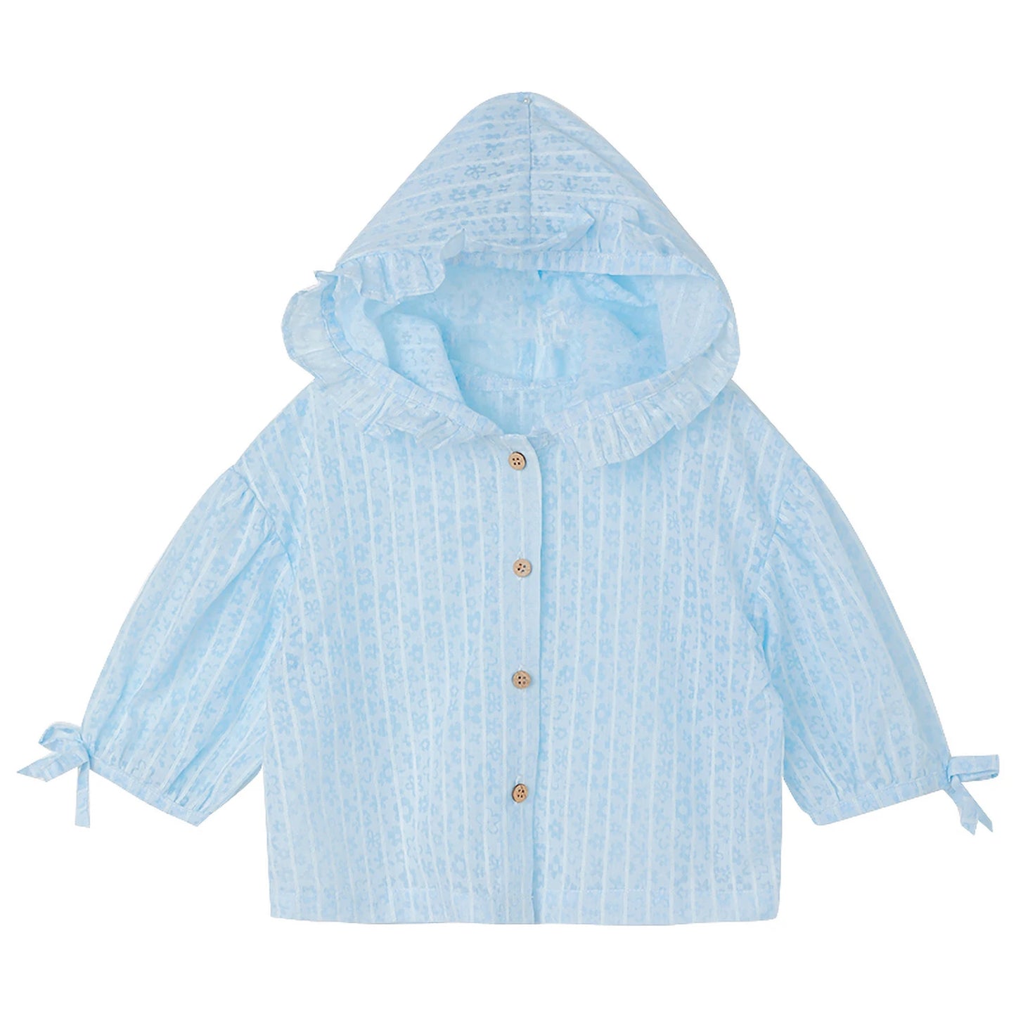 Girls' Baby Cute Lace Sunscreen Clothes 2023 Summer New Children's Breathable Thin Hooded Coat Kids Air Conditioner Shirt