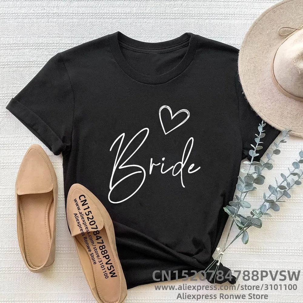 Bachelorette Bridal Bride Bridesmaid Party T Shirts Girl Evjf Hen Party T-shirts hen do Tops Tee