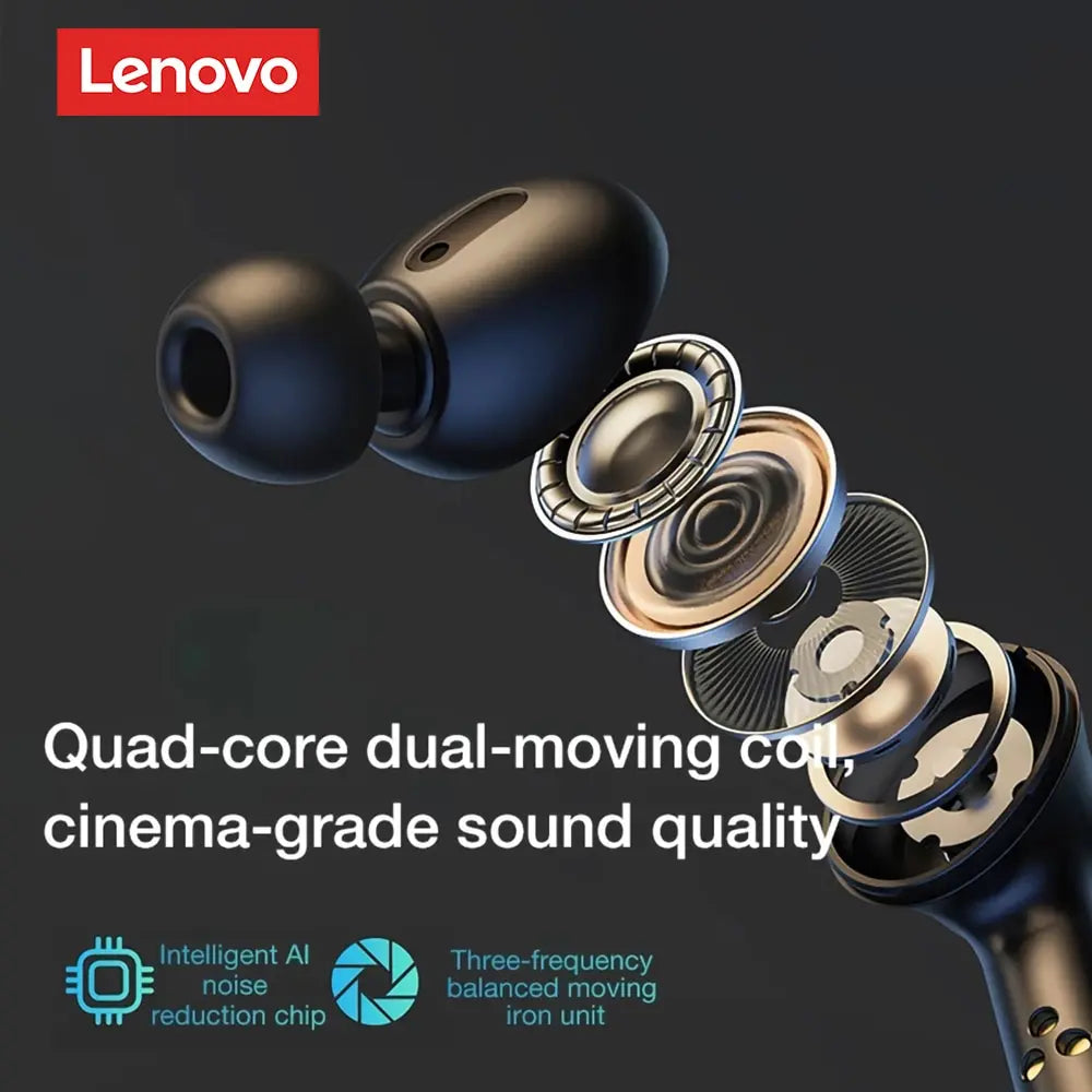 Lenovo LP3 Pro Earphones TWS Bluetooth 5.0 Wireless HIFI Music Headset Display 1200mAh Battery Headphones Gaming Earbuds