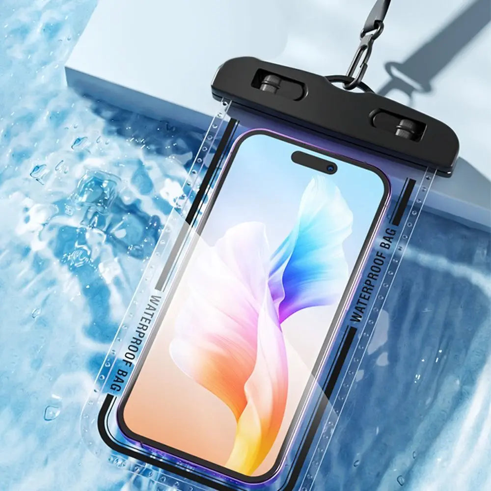 Waterproof Phone Pouch Case IPX8 Water Proof Cell Phone Dry Bag for Beach, Protector for iPhone, 4-7