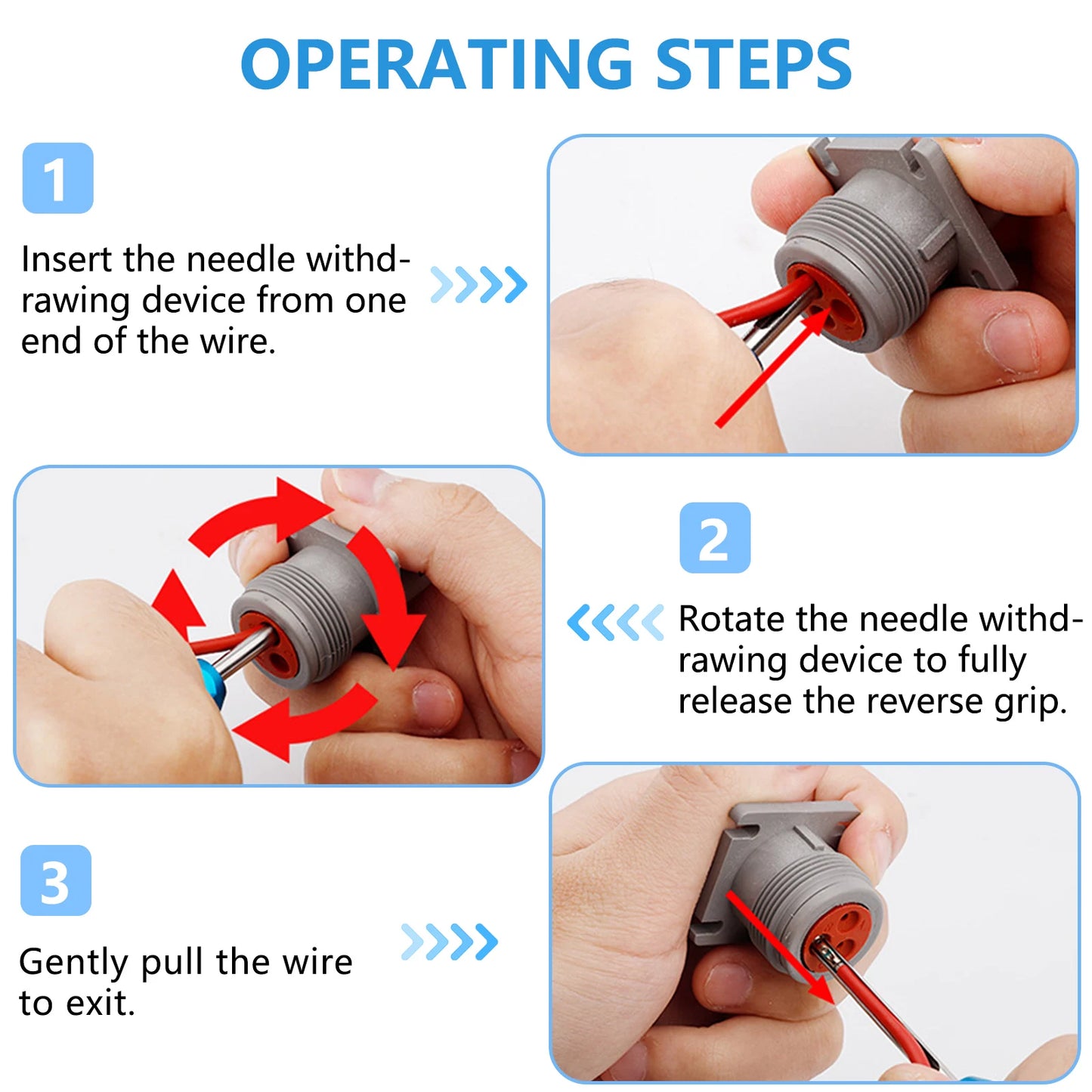 1PC Pin Removal Tool Terminal Release Tool Kit for Deutsch DT, DTM, DTP and HD Series Connectors