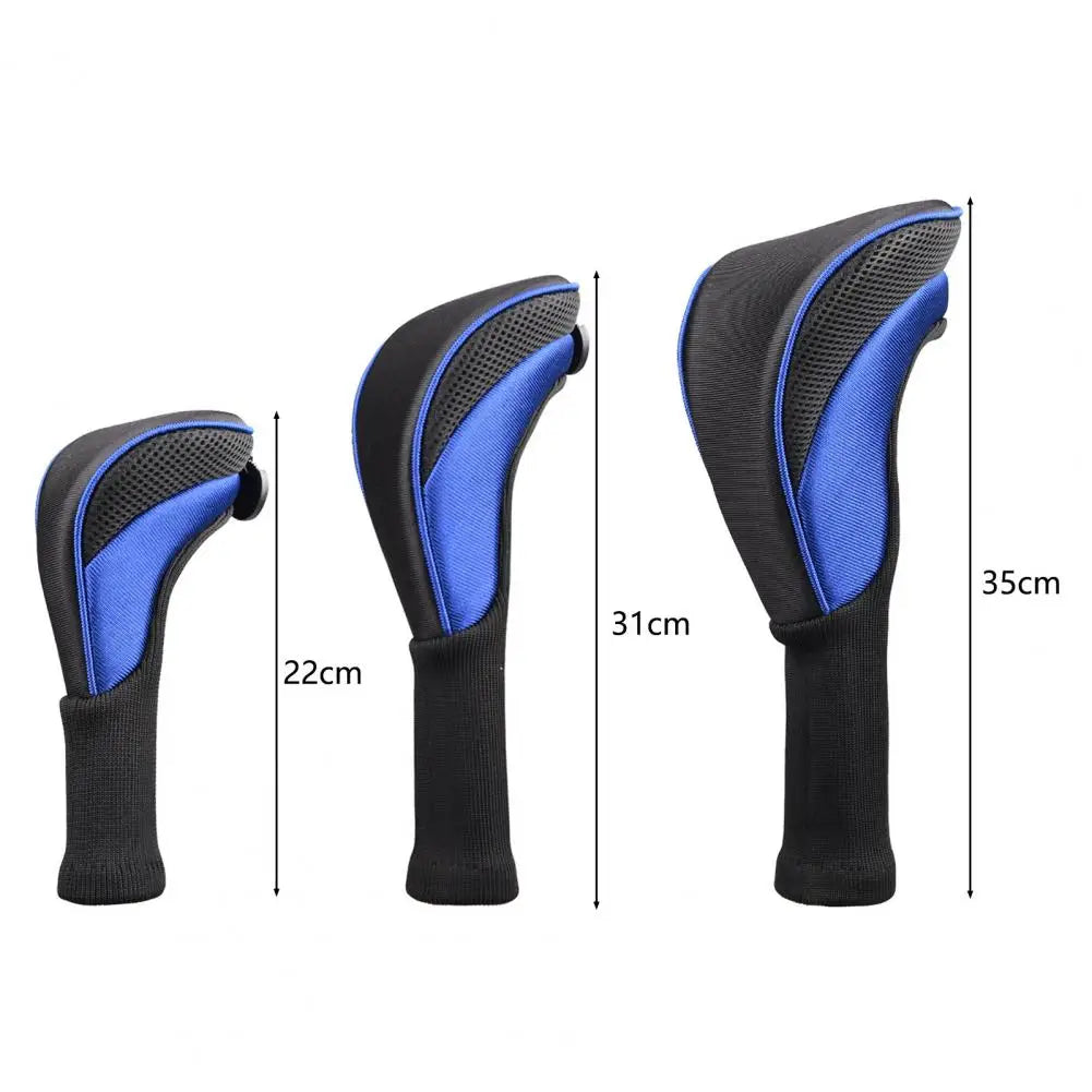 No.1/3/5 Golf Club Head Covers Woods Driver Soft Lining Club Long Golf Iron Head Protection Sleeve Wedge Cover Golf Accessories