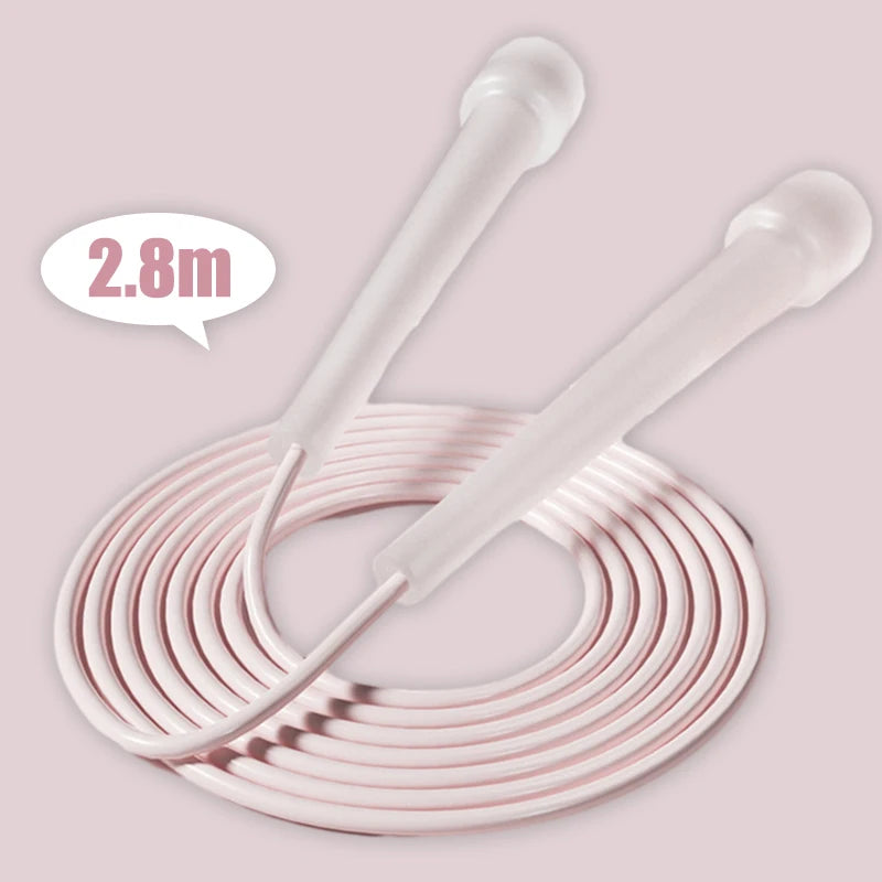 2.8M Aerobics Home Kids Sports Jump Rope Transparent Handle Racing Jump Rope Exercise Equipment