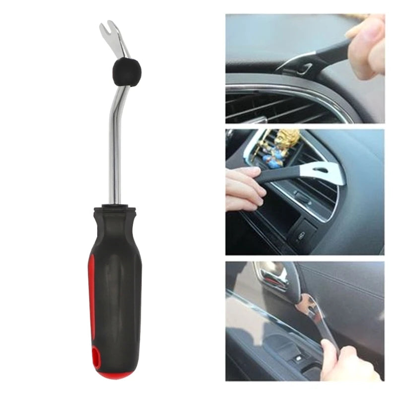 Car Door Interior Trim Clip Screwdriver Nail Puller Panel Upholstery Fastener Remover Woodworking Tire Repair Tool