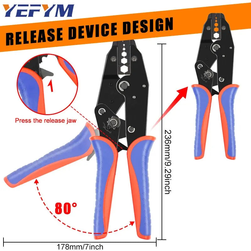 Coaxial Cable Crimping Pliers YF-05H YF Series For SMA/BNC RG58, 59, 62, 174,8, 11, 188, 233 Repair Connection Tools YEFYM