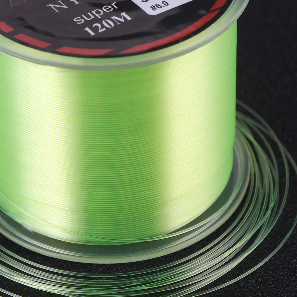 FISH KING 120M Super Strong Monofilament Fishing Line Japan 0.14-0.60MM 4.13-34.32LB Nylon Line Carp Fishing Accessories