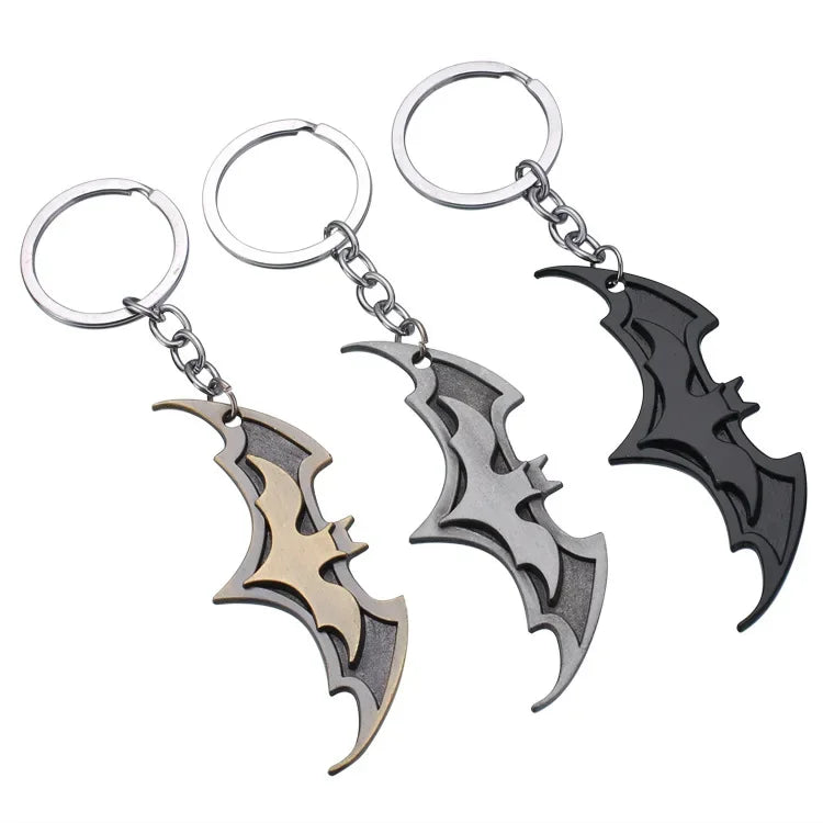 9cm DC Batman Keychain Figure The Dark Knight Rises Periphery Collectible Model Manga Dolls Birthday Keychain Kids Gift Toys