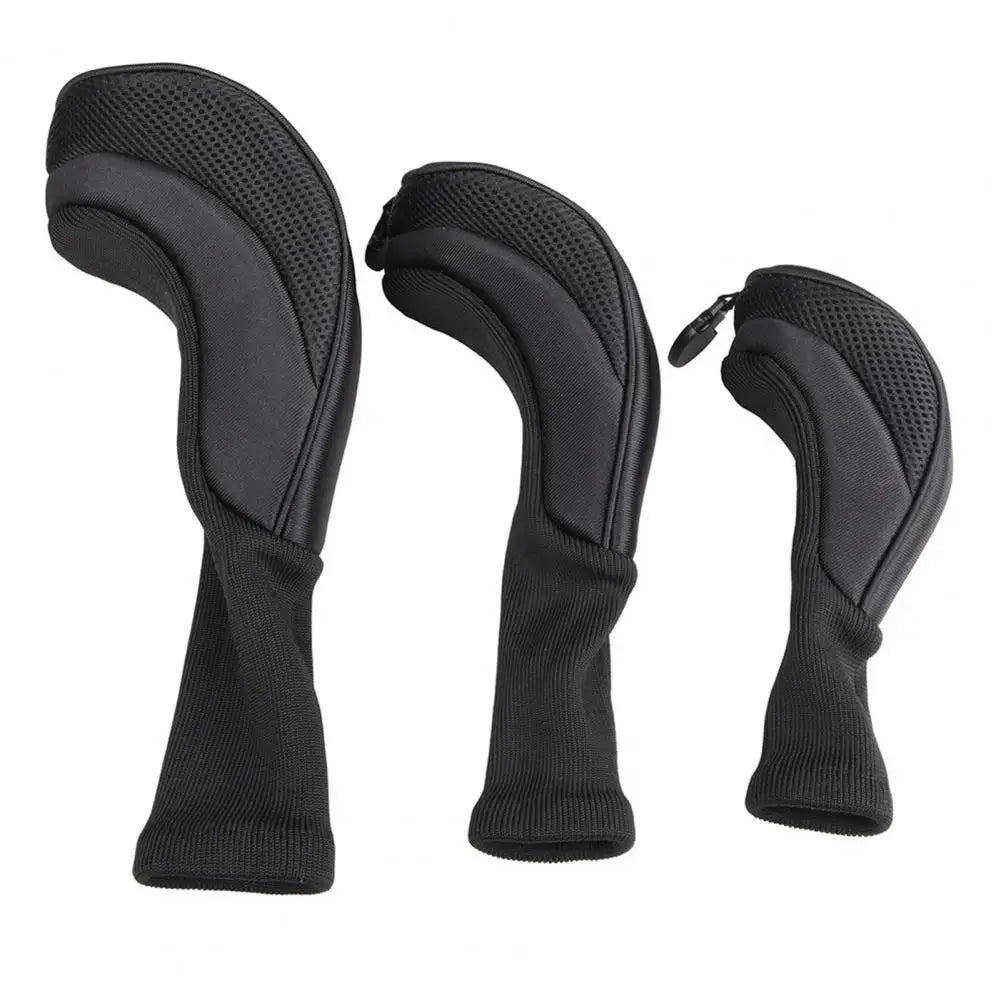 No.1/3/5 Golf Club Head Covers Woods Driver Soft Lining Club Long Golf Iron Head Protection Sleeve Wedge Cover Golf Accessories