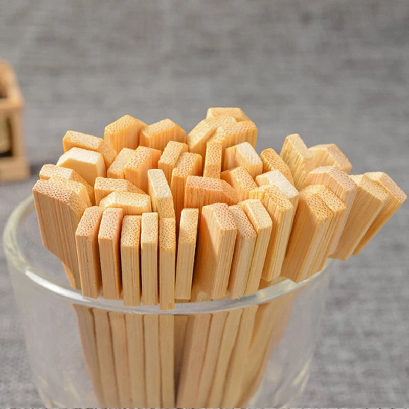 100x Disposable Bamboo Sticks Barbecue Tools Natural Bbq Bamboo Skewers Camping Party For Kabob Fruit Cocktail Party Bbq Tools