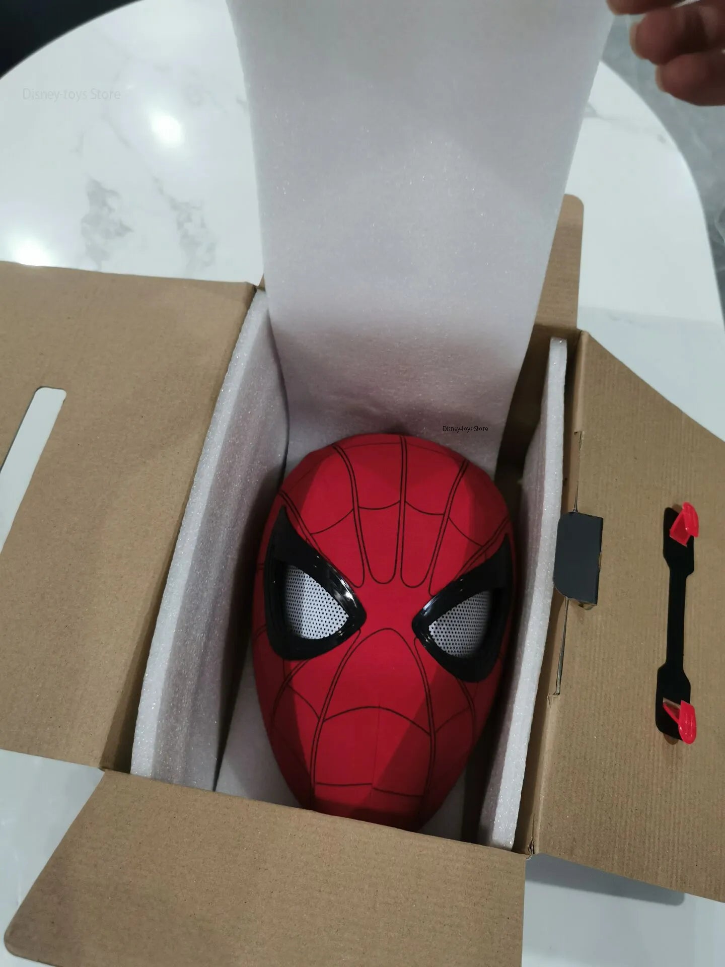 Mascara Spiderman Headgear Cosplay Moving Eyes Electronic Mask Spider Man 1:1 Remote Control Elastic Toys for Adults Kids Gift