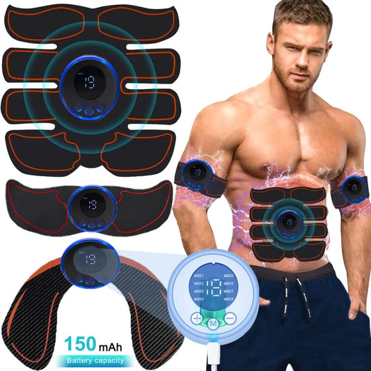 Chargeable Sport Muscle Stimulator Fitness Equipment EMS ABS Abdominal Trainer Weight Loss Body Slimming Anti Cellulite Hip Lift