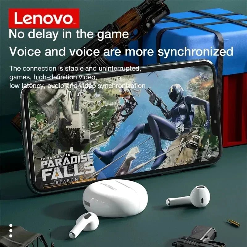 Lenovo TWS Air Pro 6 Earphone Wireless Fone Bluetooth Headphones AI Control Headset Dual Mic Noise Reduction HiFi Stereo Earbuds