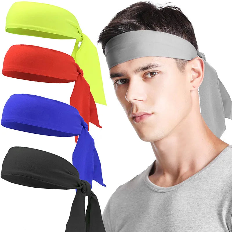 Sport Headbands Men Bike Cycling Running Sweatband Fitness Jogging Tennis Yoga Gym Headscarf Head Sweat Hair Band Bandage  Women