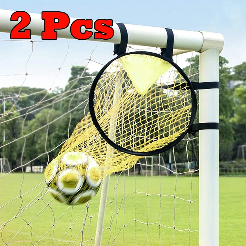 Soccer Training Shooting 1/2pcs Net Equipment Football Training Target Net Goal Youth Free Kick Practice Shooting Soccer Topshot