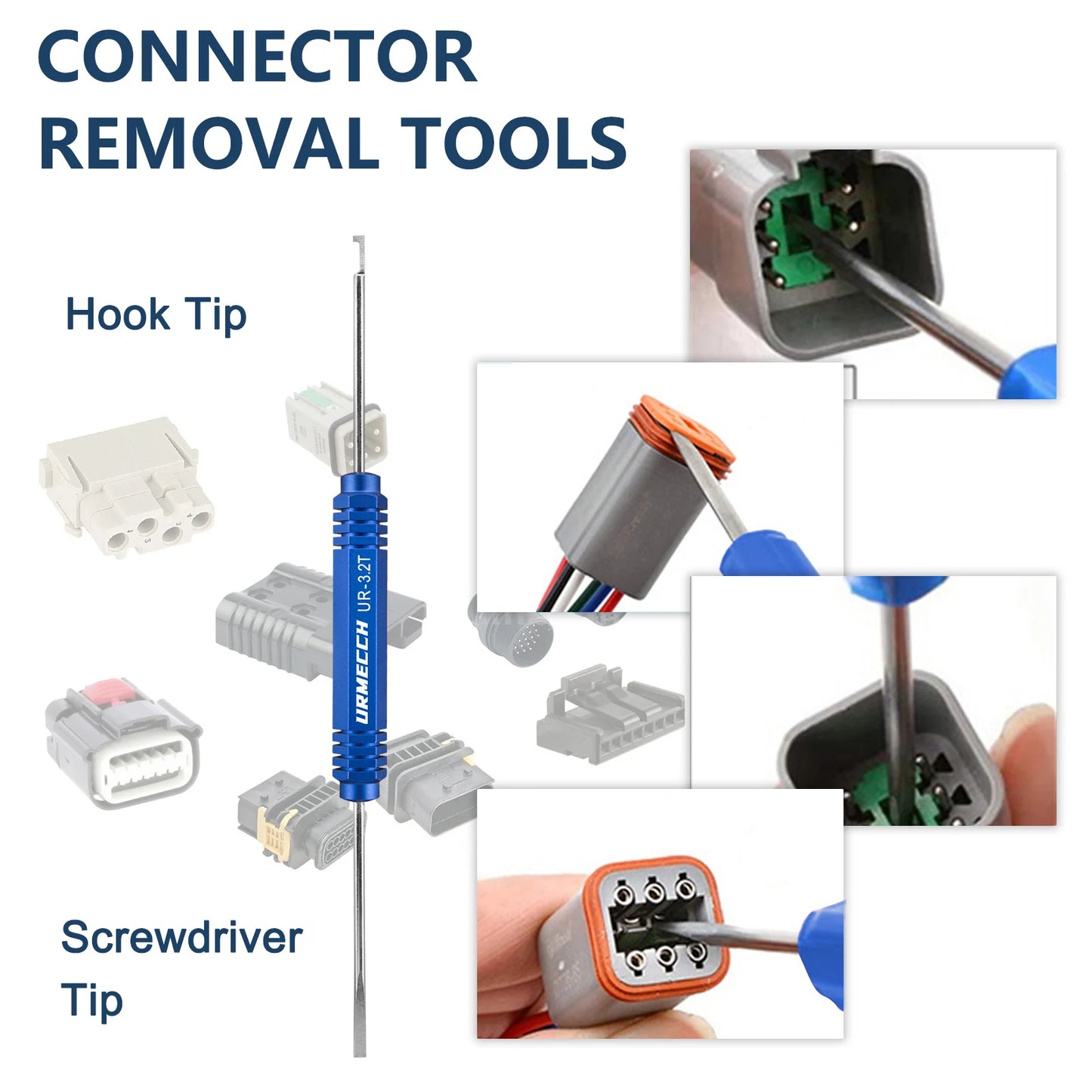 1PC Pin Removal Tool Terminal Release Tool Kit for Deutsch DT, DTM, DTP and HD Series Connectors