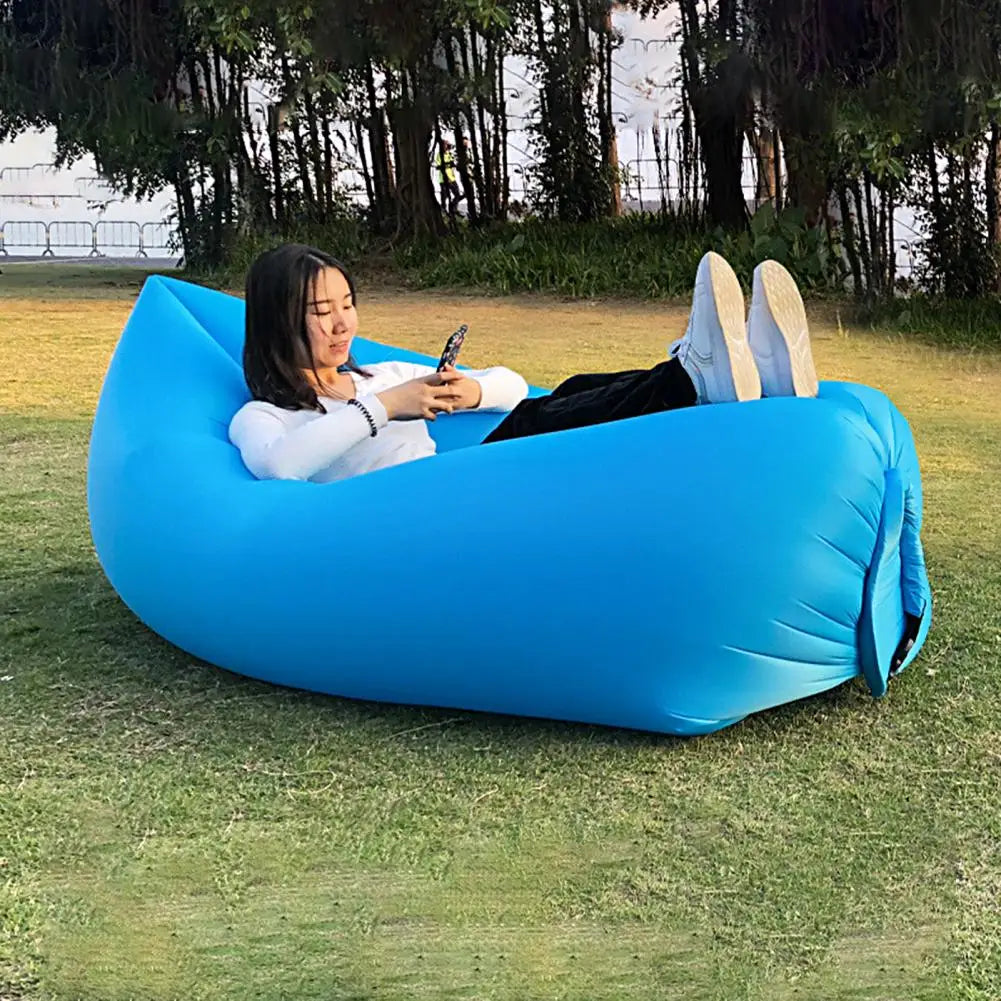 Air Sofa Versatile Sleeping Bag Inflatable Air Lazy Sofa Foldable Sofa Chair  Fashion Manufacturers Lazy Chair for Outdoor