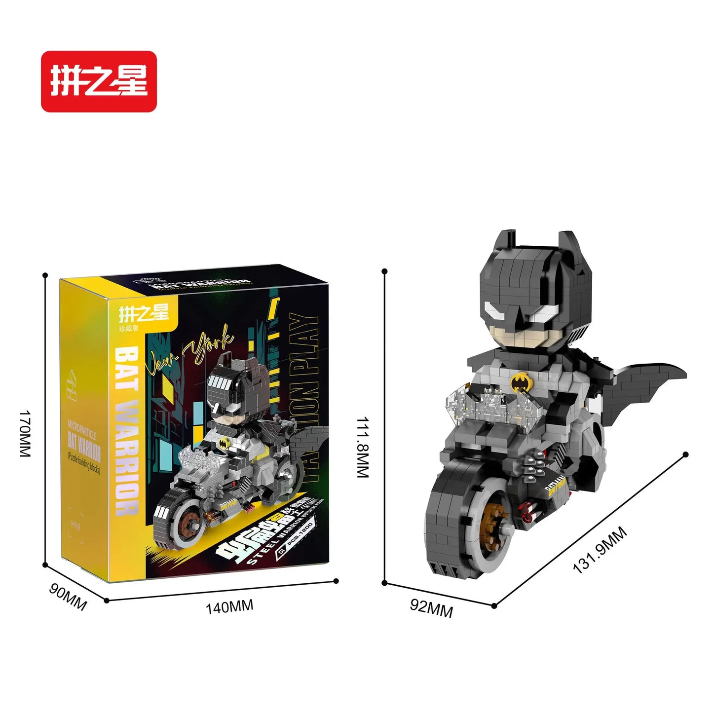 Batman 3D Puzzle Micro Building Blocks Figure DC Superman Motorcycle Super Heroes Model Movie Mini Bricks Toys For Kids Gifts