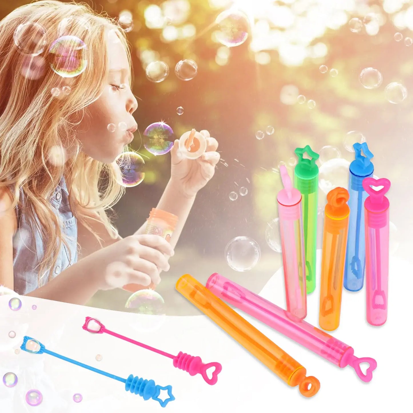 10/100Pcs Love Heart Wand Tube Bubble Soap Bottle Wedding Gifts For Guests Birthday Party Decor Baby Shower Favors Kids Toys