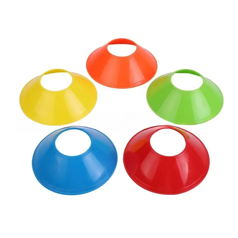 10Pcs Soccer Cones Disc Football Training Discs With Carry Bag Holder Agility Exercise Field Markers Sports Training Equipment