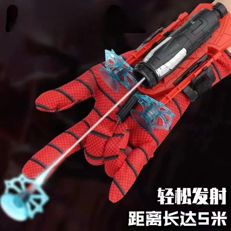 Spider-Man Hero Launcher Rotating Spider-Man Launcher Soft Bullet Gun Suction Cup Ejection Toy Children's Birthday Gift