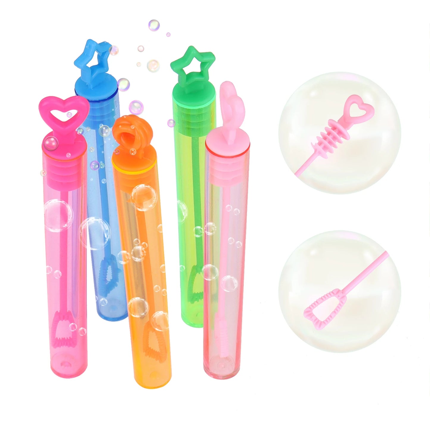 10/100Pcs Love Heart Wand Tube Bubble Soap Bottle Wedding Gifts For Guests Birthday Party Decor Baby Shower Favors Kids Toys