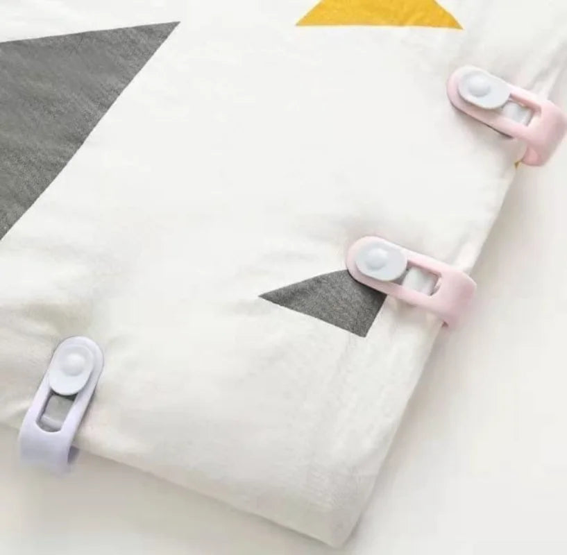 12/1Pcs Duvet Clips Non-slip Quilt Blanket Clip Duvet Sheet Fixer Anti-run Bed Sheet Clips Quilt Fastener Sleep Clothes Pegs