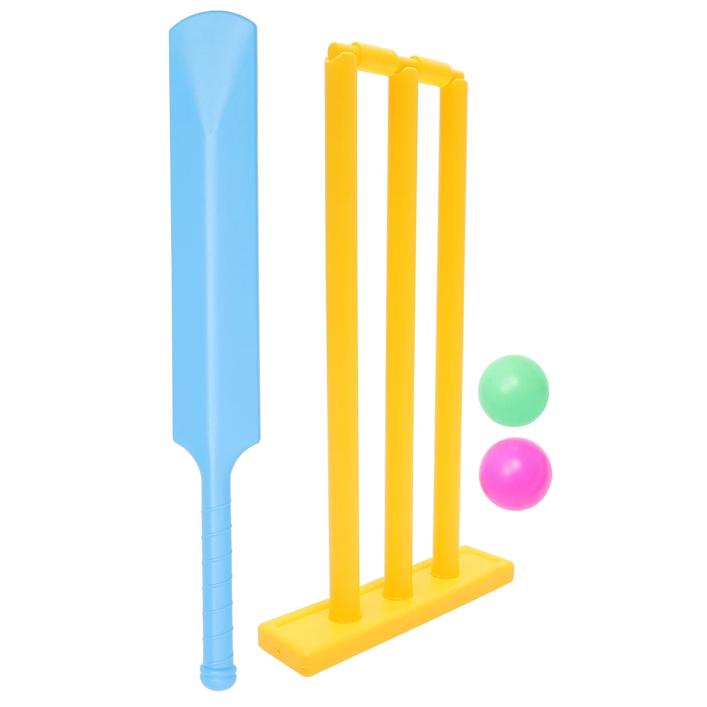 4pcs Kids Cricket Set Outdoor Playing Cricket Bat Stump Parent Child Interactive Sports Game for Backyard ( )