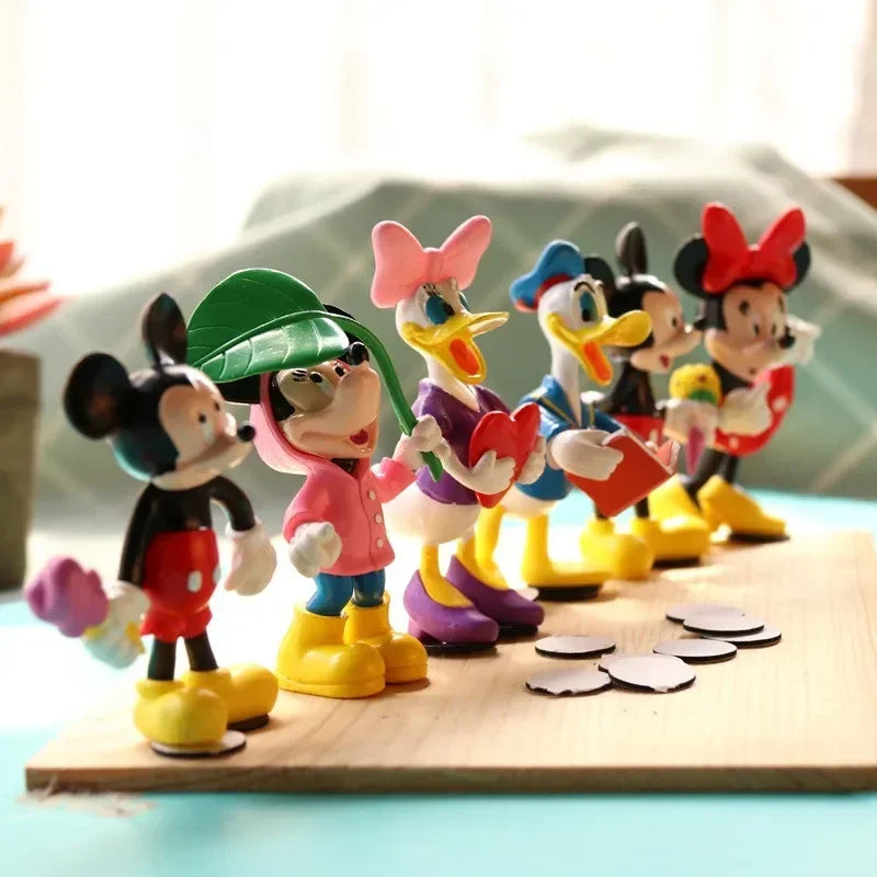 Disney Kawaii Anime Figures Mickey Mouse Minnie Mouse Birthday Party Cake Decoration Random 1 Pcs PVC Anime Figures Kids Toys