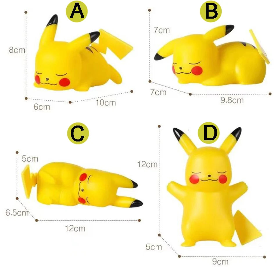 Pokemon Pikachu Night Light Cute Anime Soft Light Bedroom Bedside LED Light Room Decoration Christmas Children's Toy Gift