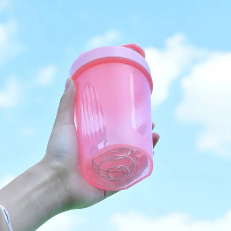 Sport Shaker Bottle 400ML Whey Protein Powder Mixing Bottle Sport Fitness Gym Shaker Outdoor Portable Plastic Drink Bottle