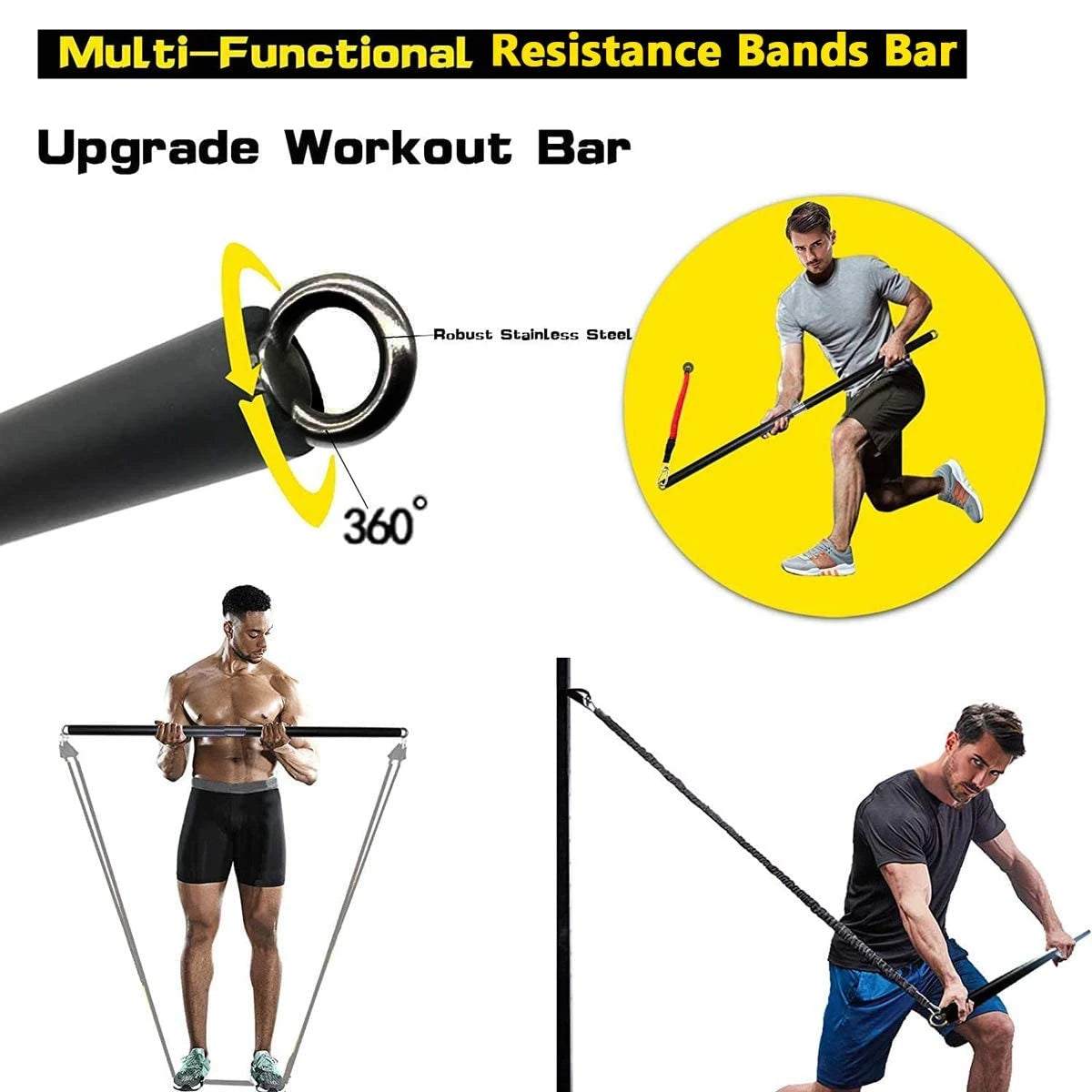 Fitness Booty Resistance Elastic Band Workout for Training Home Exercise Sport Gym Dumbbell Harness Set Expander Equipment