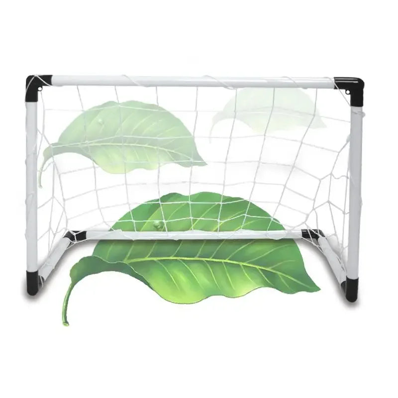 2In1 Mini Football Soccer Ball Goal Folding Post Net + Pump Kids Sport Indoor Outdoor Games Toys Kids Sports Training Equipment