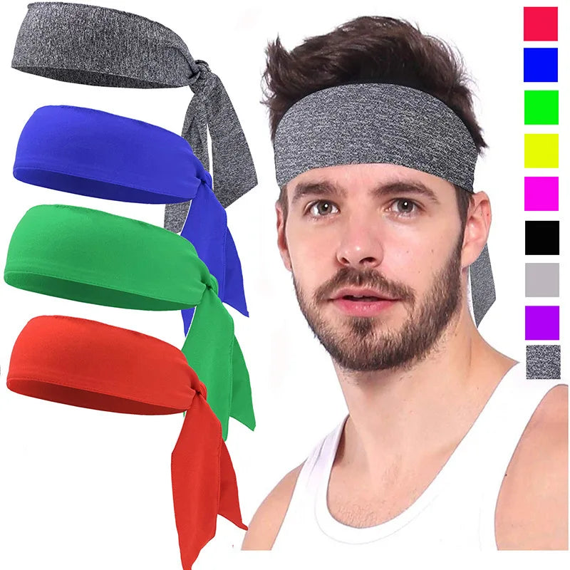 Sport Headbands Men Bike Cycling Running Sweatband Fitness Jogging Tennis Yoga Gym Headscarf Head Sweat Hair Band Bandage  Women