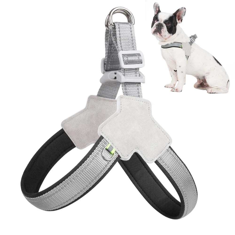 Pet Dog Harness For Small Medium Dogs Cat Reflective Puppy Cats No Pull Breathable Mesh Saddle Pet Chihuahua Bulldog Supplies