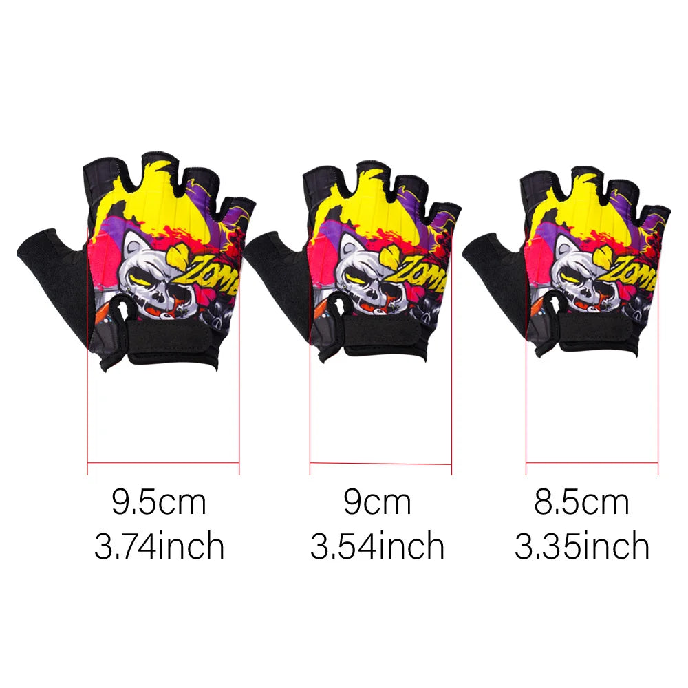 CHOOEE Cycling Sports Gloves Half Finger Shock Absorbing Breathable Summer Racing Bike Bicycle Fitness Gloves Anti-Slip