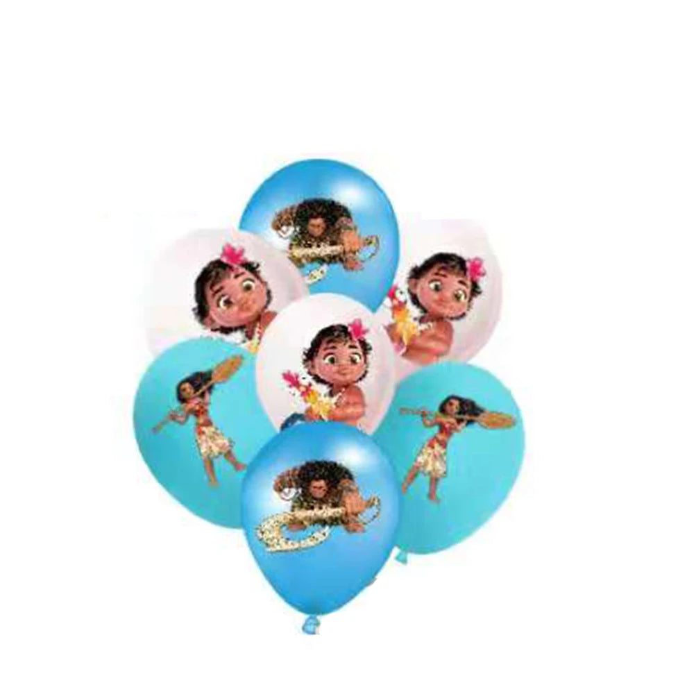 Disney Moana Foil Balloons Girls Birthday Party Decorations 32inch Blue Number Baby Shower Kids Toys Globos Princess Girl Gift