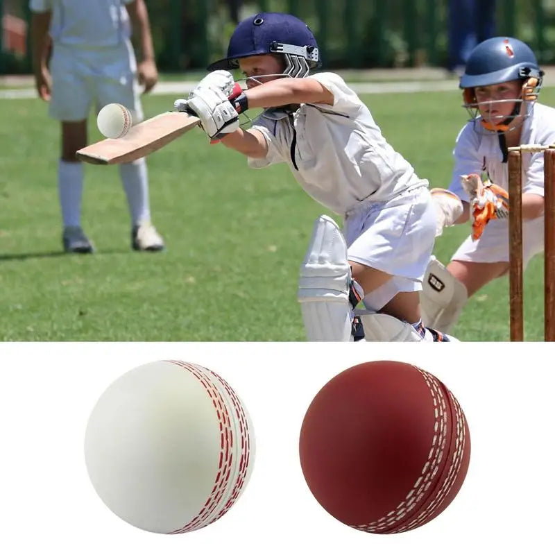 3pcs Cricket Ball Durable PU Training Balls Sports Wind Swinging Bouncing Spinning Cricket Balls for  Practice Portable Training