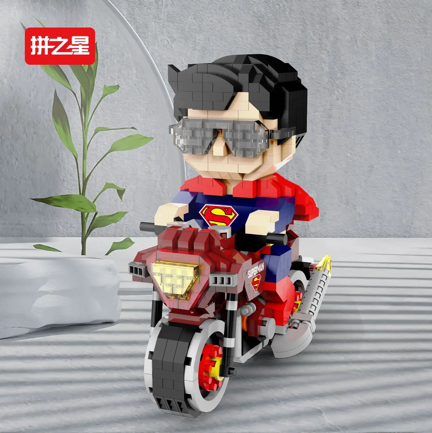 Batman 3D Puzzle Micro Building Blocks Figure DC Superman Motorcycle Super Heroes Model Movie Mini Bricks Toys For Kids Gifts