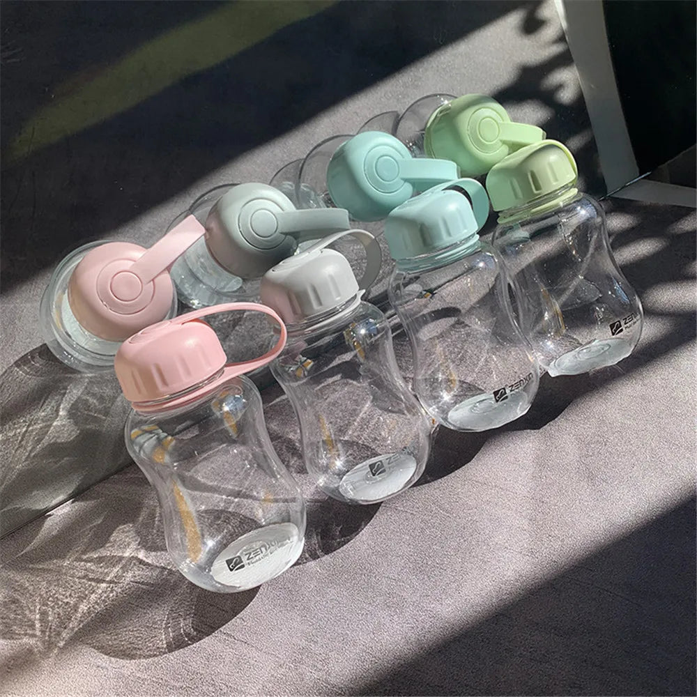 1pc 200ml Plastic Small Water Bottles Portable School Water Bottles BPA Free Mini Cute Kids Children Direct Drinking Bottles Cup